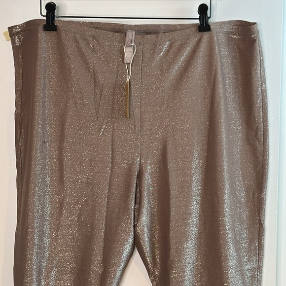NWT SKIMS, size 4X, shimmer, metallic leggings, color, sienna,(AP-PNT-1345 - Picture 2 of 8